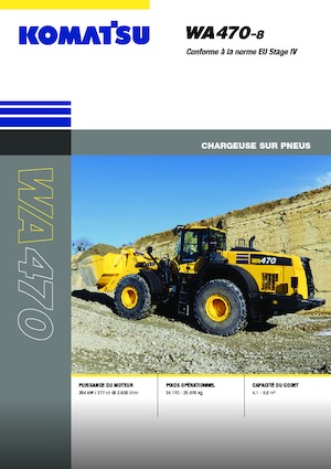 Gumikerekes homlokrakodók Komatsu WA470-8E0