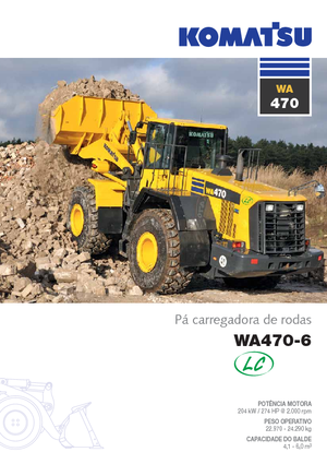 Gumikerekes homlokrakodók Komatsu WA470LC-6