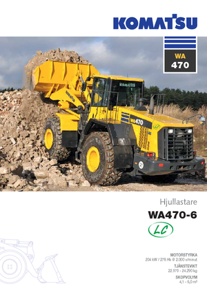 Gumikerekes homlokrakodók Komatsu WA470LC-6