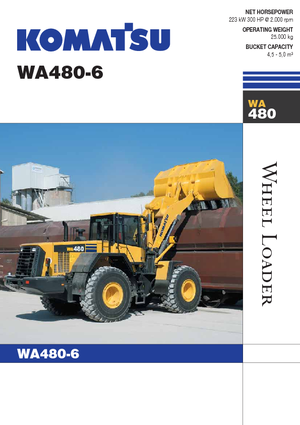 Gumikerekes homlokrakodók Komatsu WA480-6