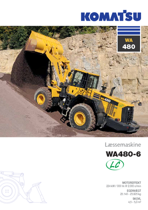 Gumikerekes homlokrakodók Komatsu WA480LC-6