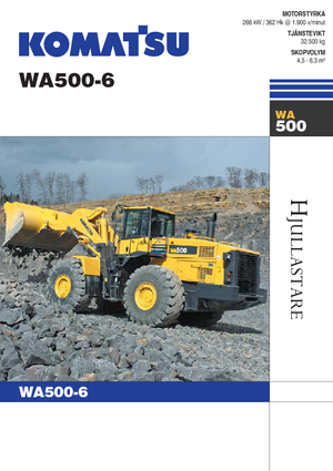 Gumikerekes homlokrakodók Komatsu WA500-6