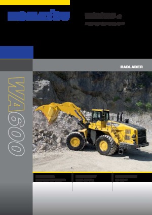 Gumikerekes homlokrakodók Komatsu WA600-8E0