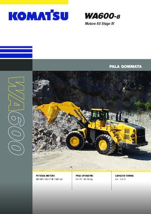 Gumikerekes homlokrakodók Komatsu WA600-8E0