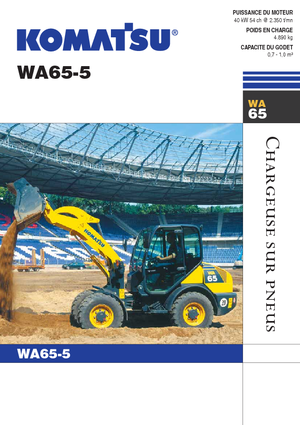 Gumikerekes homlokrakodók Komatsu WA65-5