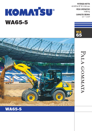 Gumikerekes homlokrakodók Komatsu WA65-5