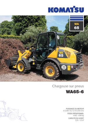 Gumikerekes homlokrakodók Komatsu WA65-6