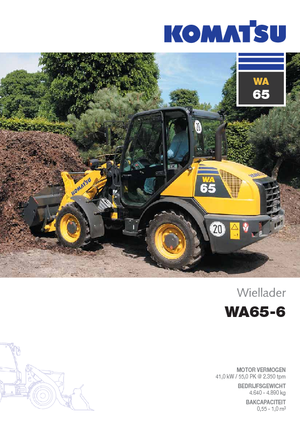 Gumikerekes homlokrakodók Komatsu WA65-6
