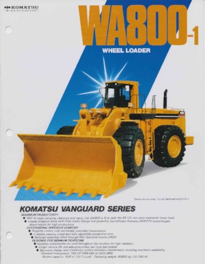 Gumikerekes homlokrakodók Komatsu WA 800-1