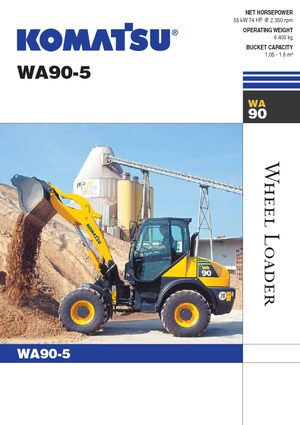 Gumikerekes homlokrakodók Komatsu WA90-5