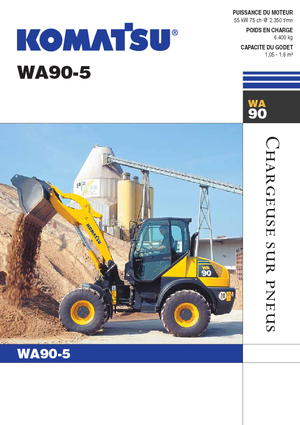 Gumikerekes homlokrakodók Komatsu WA90-5