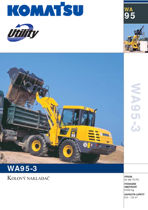 Gumikerekes homlokrakodók Komatsu WA95-3