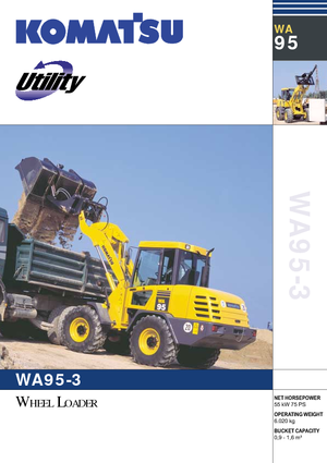 Gumikerekes homlokrakodók Komatsu WA95-3