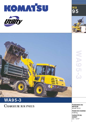 Gumikerekes homlokrakodók Komatsu WA95-3