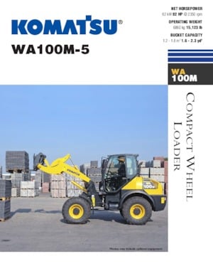 Gumikerekes homlokrakodók Komatsu WA100M-5