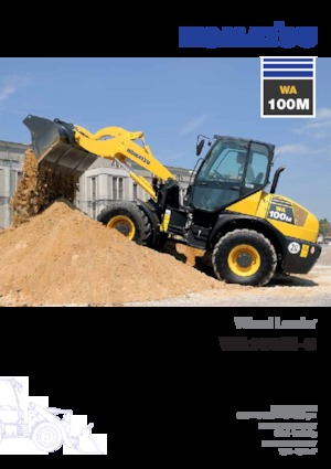 Gumikerekes homlokrakodók Komatsu WA100M-6