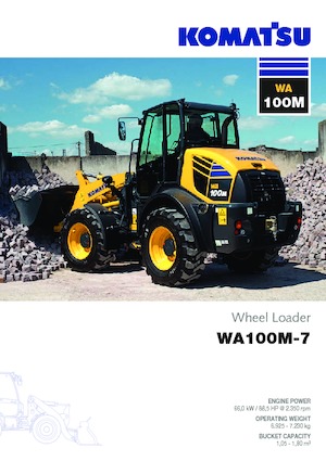 Gumikerekes homlokrakodók Komatsu WA100M-7