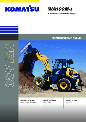Gumikerekes homlokrakodók Komatsu WA100M-8E0