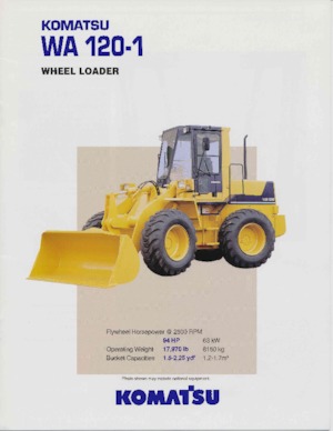 Gumikerekes homlokrakodók Komatsu WA120-1
