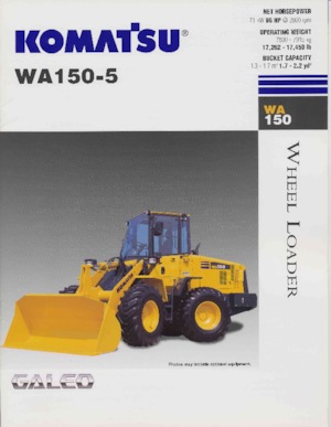 Gumikerekes homlokrakodók Komatsu WA150-5