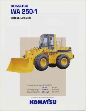 Gumikerekes homlokrakodók Komatsu WA250-1