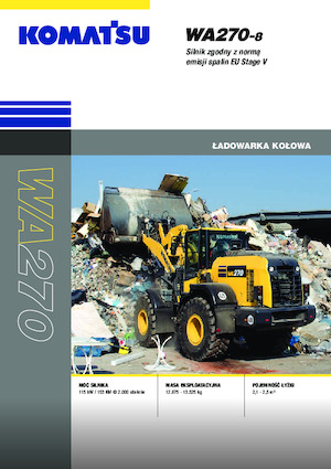 Gumikerekes homlokrakodók Komatsu WA270-8E0