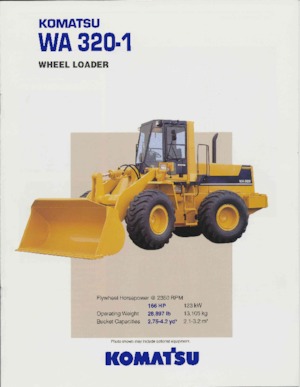 Gumikerekes homlokrakodók Komatsu WA320-1