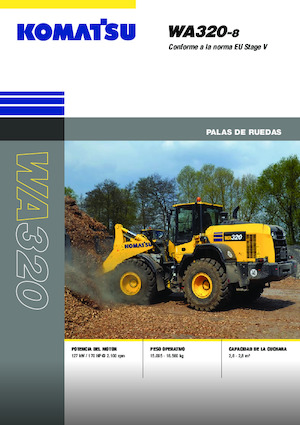 Gumikerekes homlokrakodók Komatsu WA320-8E0