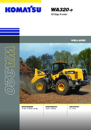 Gumikerekes homlokrakodók Komatsu WA320-8E0