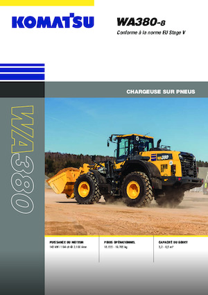 Gumikerekes homlokrakodók Komatsu WA380-8E0