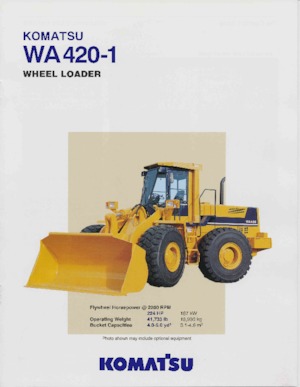Gumikerekes homlokrakodók Komatsu WA420-1