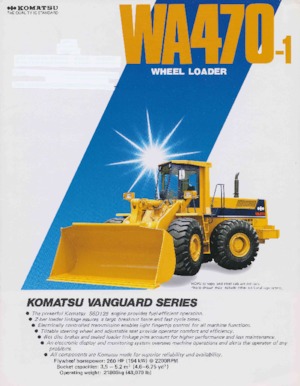 Gumikerekes homlokrakodók Komatsu WA470-1
