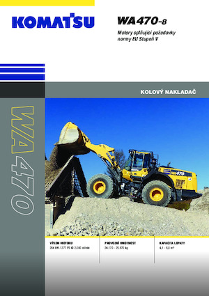 Gumikerekes homlokrakodók Komatsu WA470-8E0