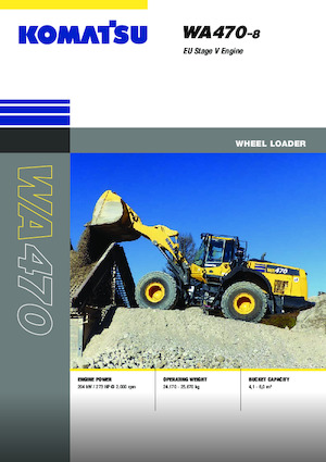 Gumikerekes homlokrakodók Komatsu WA470-8E0