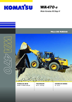 Gumikerekes homlokrakodók Komatsu WA470-8E0