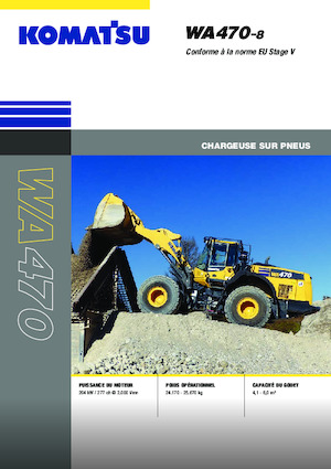 Gumikerekes homlokrakodók Komatsu WA470-8E0