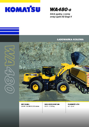 Gumikerekes homlokrakodók Komatsu WA480-8E0