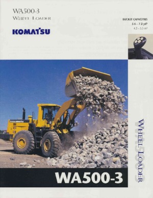 Gumikerekes homlokrakodók Komatsu WA500-3