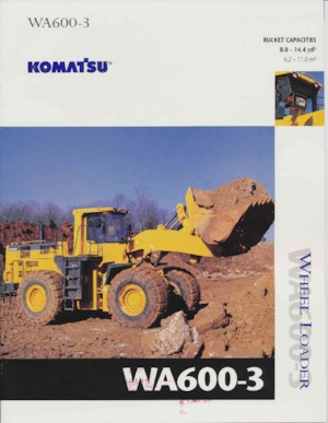 Gumikerekes homlokrakodók Komatsu WA600-3