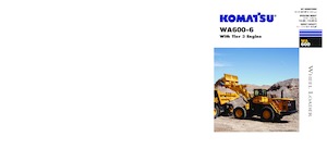 Gumikerekes homlokrakodók Komatsu WA600-6