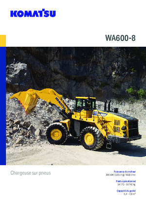 Gumikerekes homlokrakodók Komatsu WA600-8E0