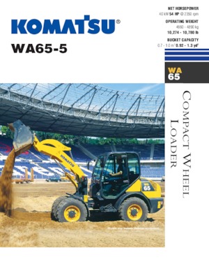 Gumikerekes homlokrakodók Komatsu WA65-5