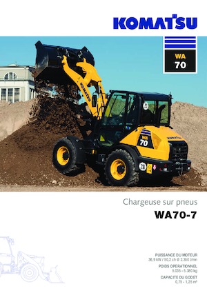 Gumikerekes homlokrakodók Komatsu WA70-7 
