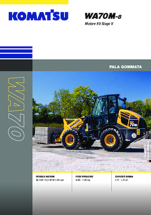 Gumikerekes homlokrakodók Komatsu WA70M-8E0