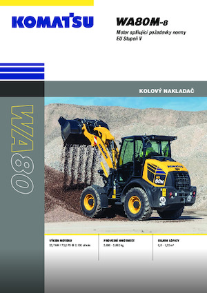 Gumikerekes homlokrakodók Komatsu WA80M-8E0