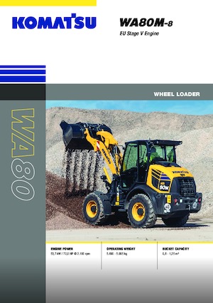 Gumikerekes homlokrakodók Komatsu WA80M-8E0
