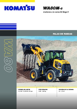 Gumikerekes homlokrakodók Komatsu WA80M-8E0