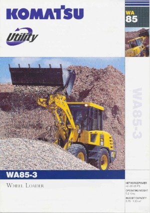 Gumikerekes homlokrakodók Komatsu WA85-3