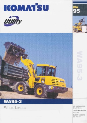 Gumikerekes homlokrakodók Komatsu WA95-3