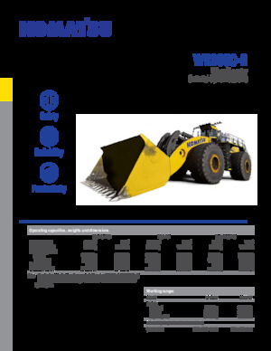 Gumikerekes homlokrakodók Komatsu WE2350
